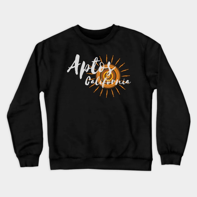 Aptos California Bay Area Design for Beach Lovers Crewneck Sweatshirt by Hopscotch Shop Gifts